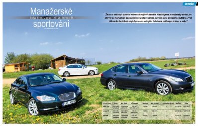 MANAERSK SPORTOVN -  BMW 5 vs. Jaguar XF vs. Infiniti M
