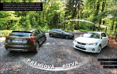 PRMIOV BITVA - Lexus CT 200H vs. Alfa Giulietta vs. Citron DS4